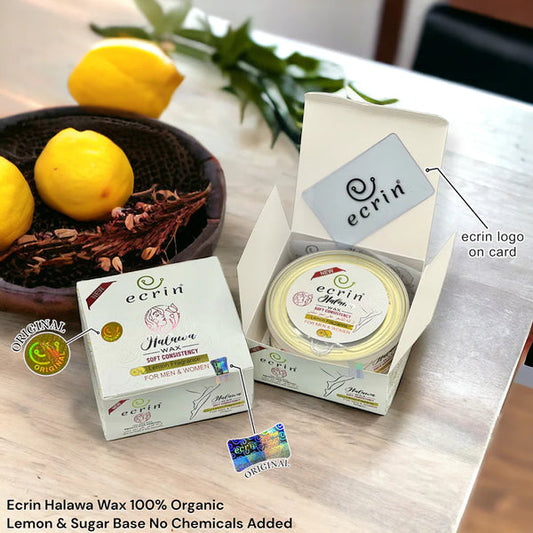 Ecrin Organic Halawa Wax – 100% Lemon & Sugar Base |225 gram|