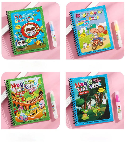 Magic Coloring Book With Water Pen