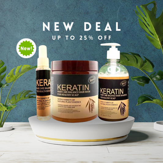 Pack Of 3 Keratin Hair Mask| Keratin Shampoo| Keratin Hair Serum