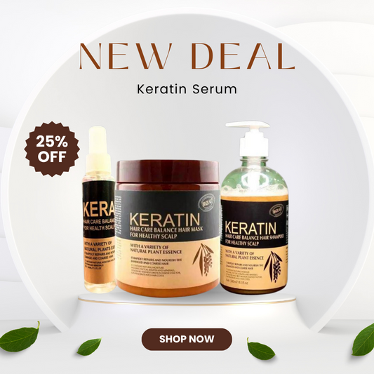 Pack Of 3 Keratin Hair Mask| Keratin Shampoo| Keratin Hair Serum