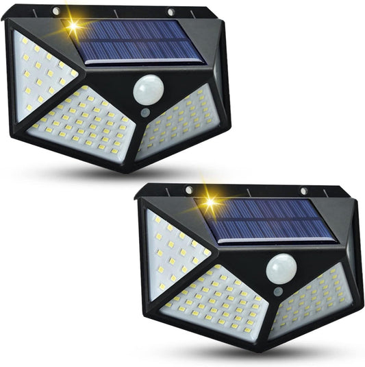 Led Solar Power Wall Light Motion Sensor Waterproof Outdoor Garden Lamp
